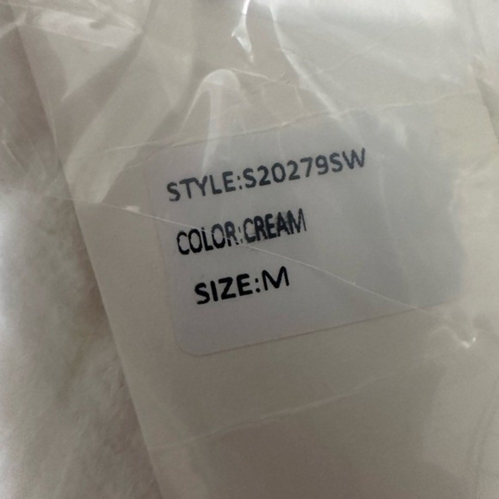 New IDEM DITTO‎ cozy soft cable knit cream sweater mini dress medium fall winter - Picture 10 of 10